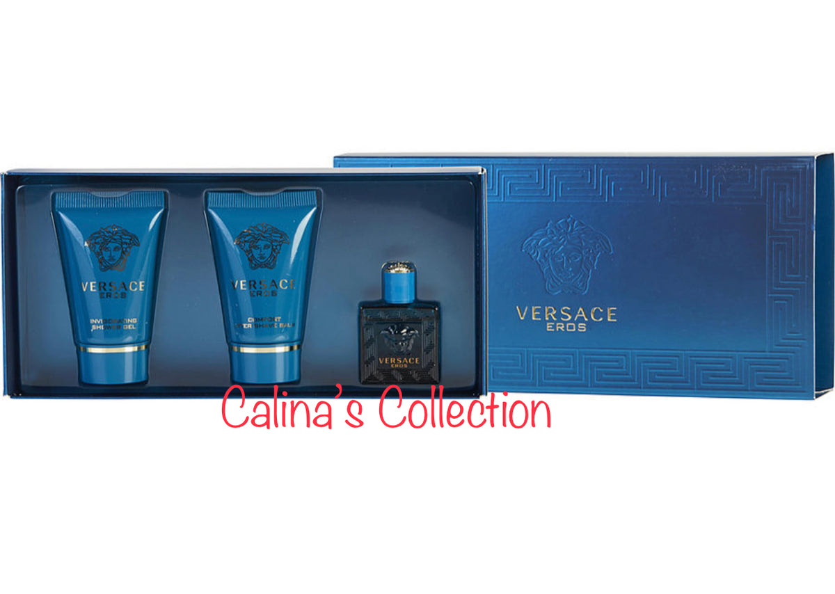 Versace Eros Eau De Parfum 3 Pc. Gift Set