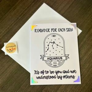 Horoscope Birthday Cards | Birthday Cards | Zodiac Birthday Cards | Birthday Card for Astrology Signs | For Him, For Her | Handmade Cards