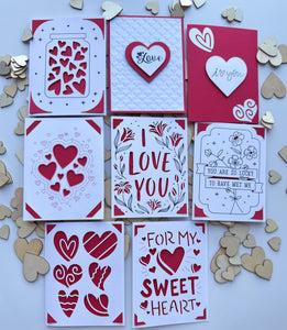 Cute Valentine’s Day Card | Love Card | Heart Card | Blank Inside, Envelope Included