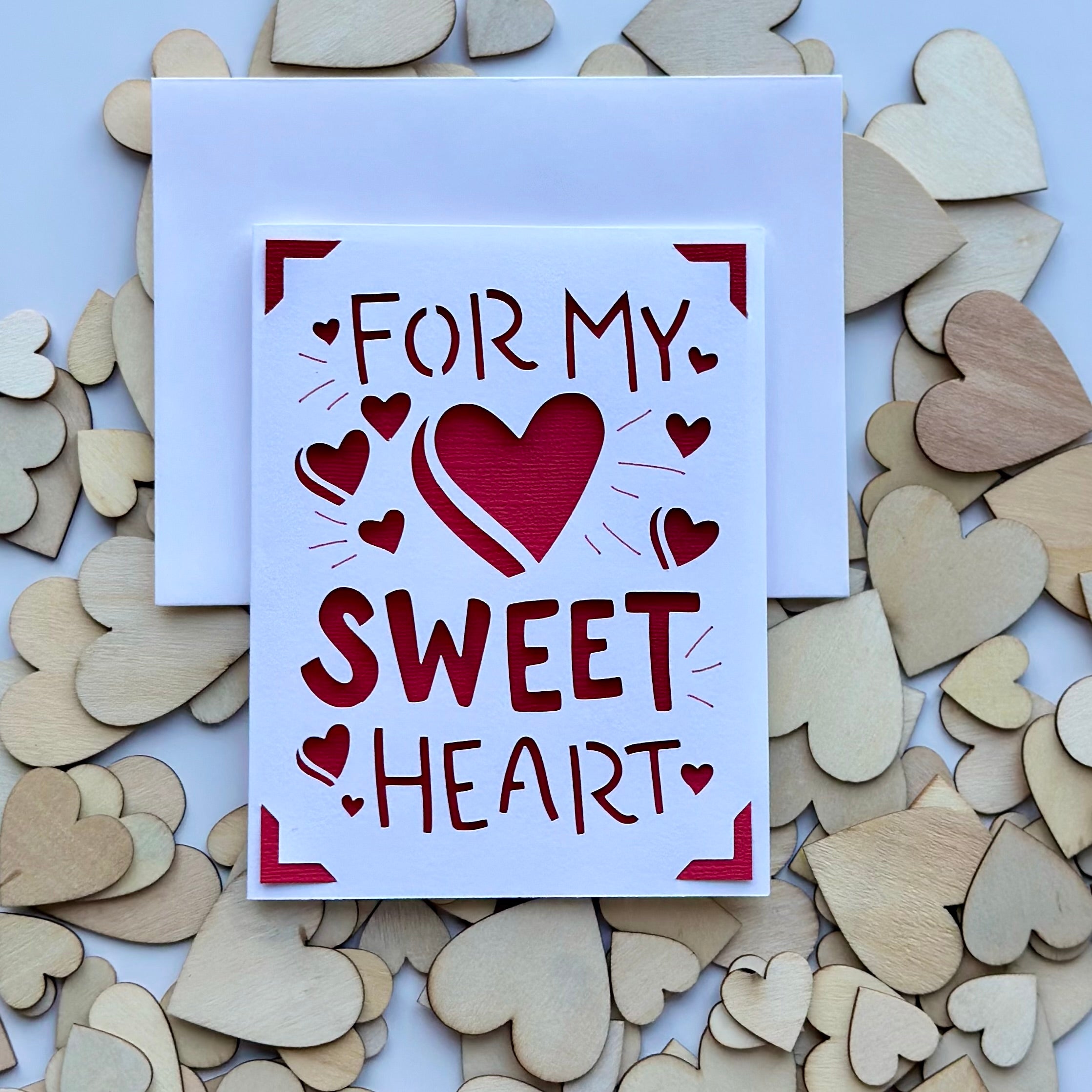 Cute Valentine’s Day Card | Love Card | Heart Card | Blank Inside, Envelope Included