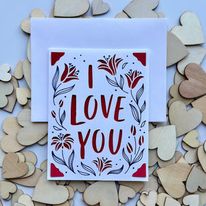 Cute Valentine’s Day Card | Love Card | Heart Card | Blank Inside, Envelope Included