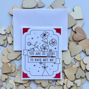 Cute Valentine’s Day Card | Love Card | Heart Card | Blank Inside, Envelope Included