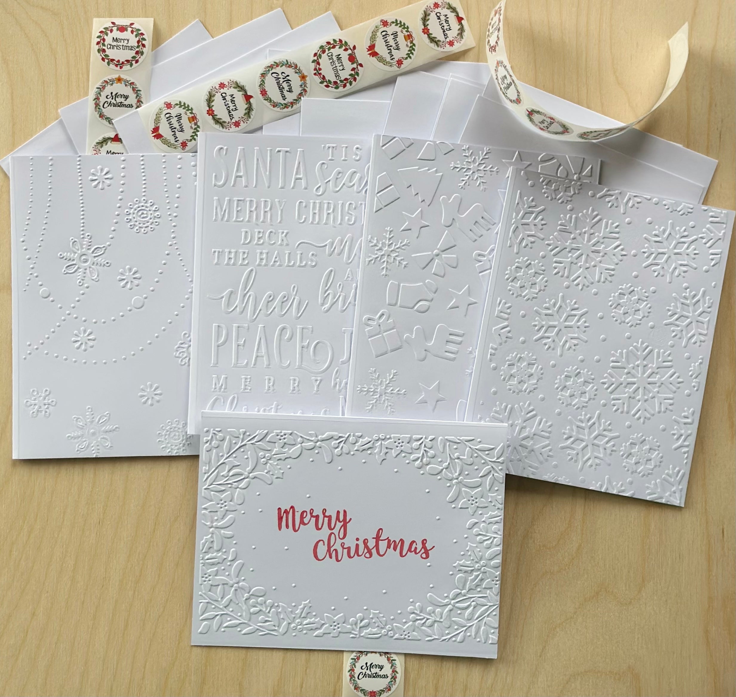 Christmas Cards | Embossed Christmas Cards | Blank Christmas Cards | Greeting Cards | Holiday Cards | Handmade Cards Sets | Cards Sets