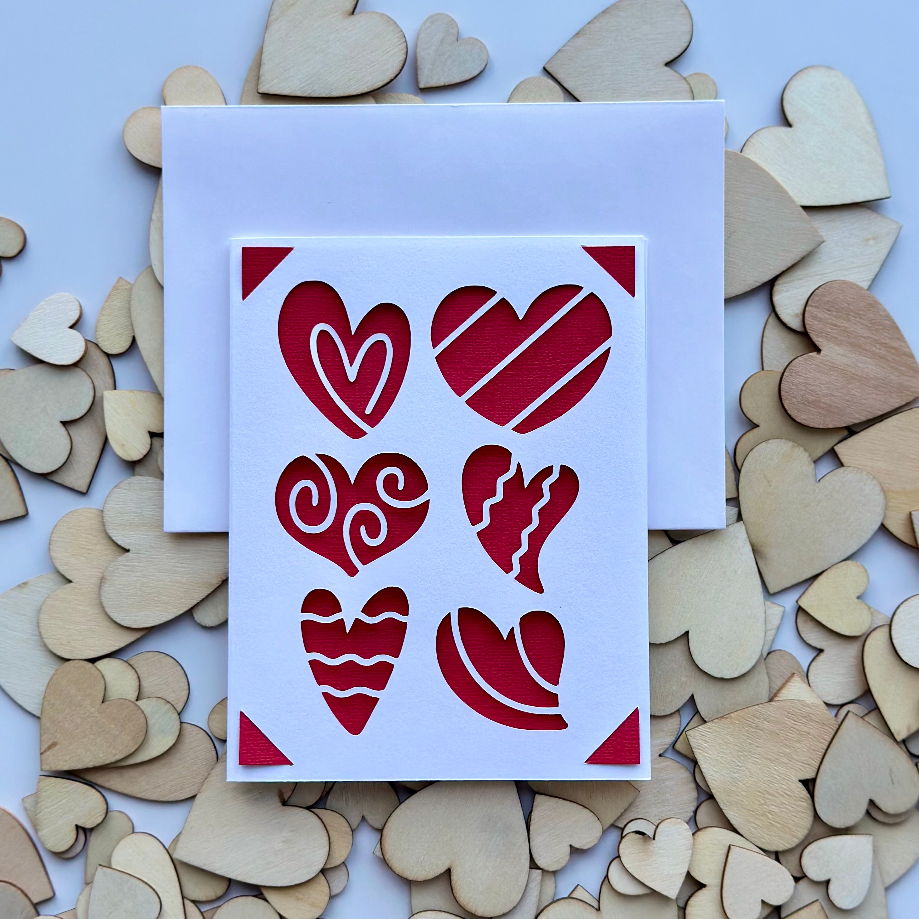 Cute Valentine’s Day Card | Love Card | Heart Card | Blank Inside, Envelope Included