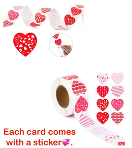 Cute Valentine’s Day Card | Love Card | Heart Card | Blank Inside, Envelope Included