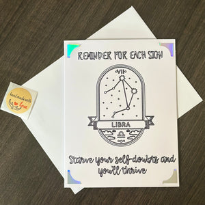 Horoscope Birthday Cards | Birthday Cards | Zodiac Birthday Cards | Birthday Card for Astrology Signs | For Him, For Her | Handmade Cards