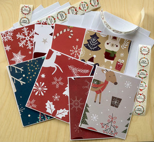 Christmas Cards | Blank Christmas Cards | Greeting Cards | Holiday Cards |Handmade Cards Sets | Set of 6 Cards | Set of 8 Cards