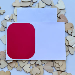 Cute Valentine’s Day Card | Love Card | Heart Card | Blank Inside, Envelope Included