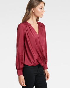 Sandra Gathered Yoke Wrap Shirt | Ever New