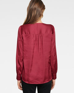 Sandra Gathered Yoke Wrap Shirt | Ever New