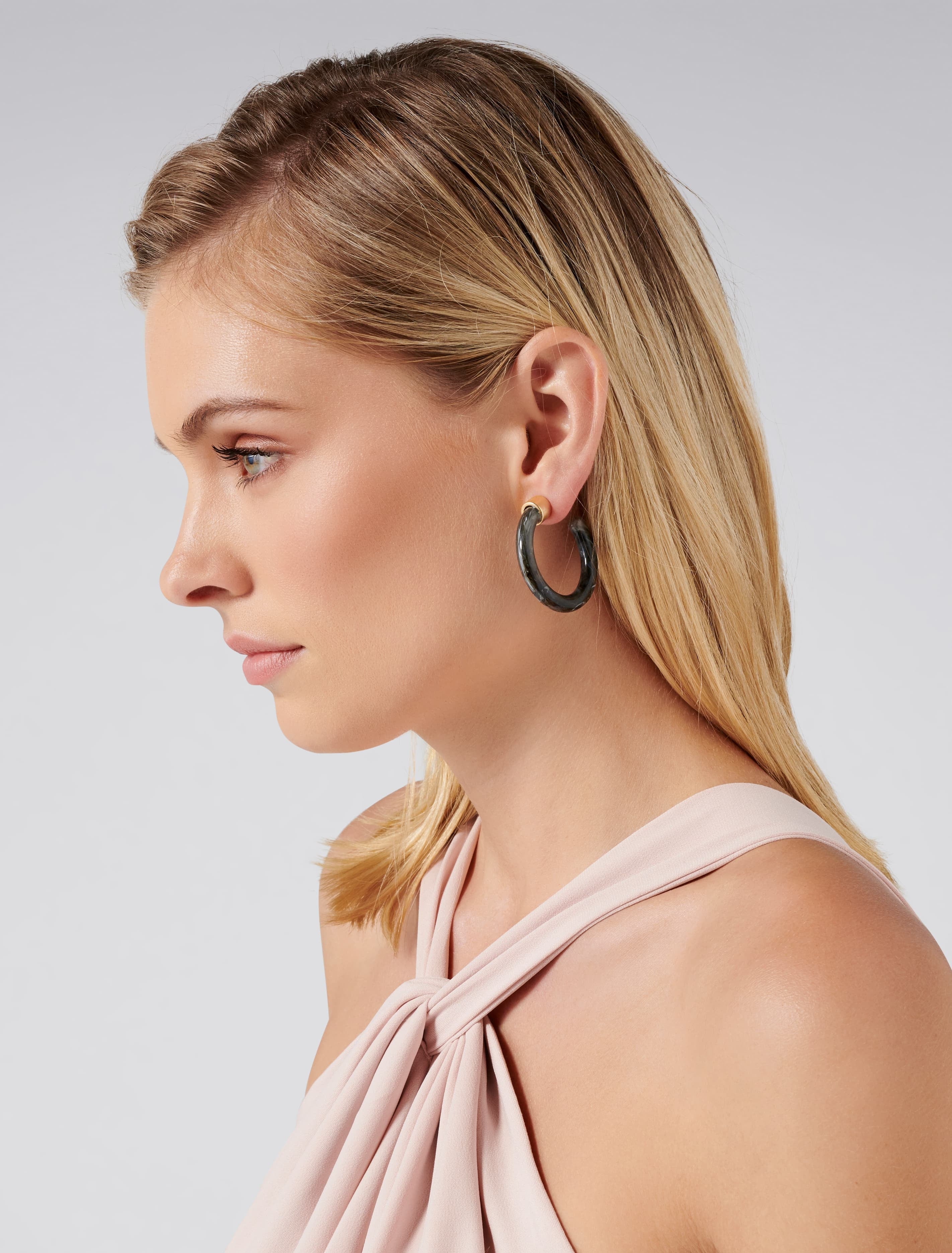 Camilla Chunky Resin Hoop Earrings