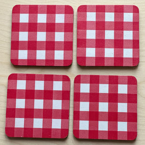 Wood Coasters | Decoupage Coasters - Set of 4