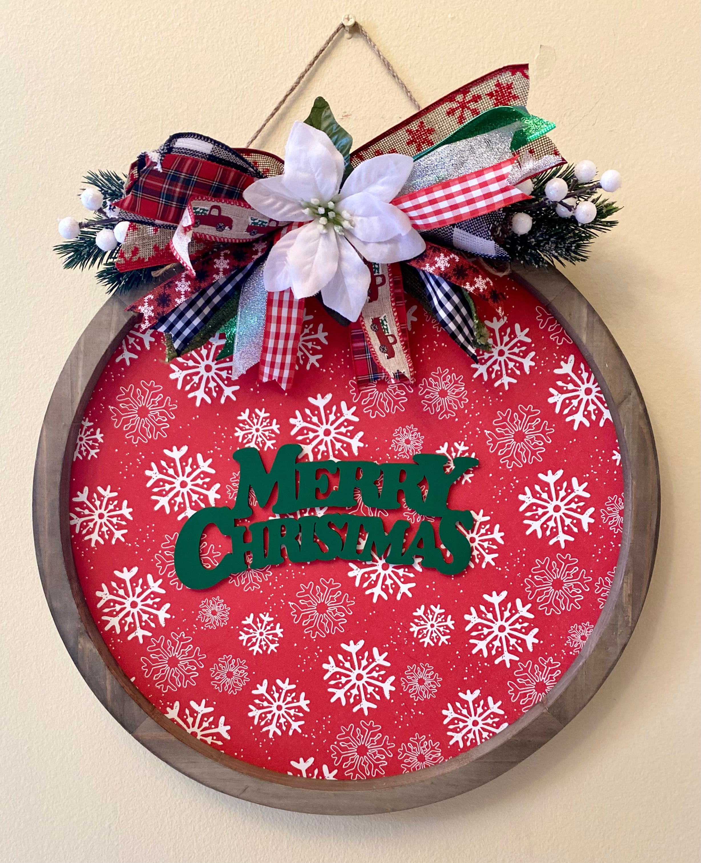 MERRY CHRISTMAS Hanging Sign