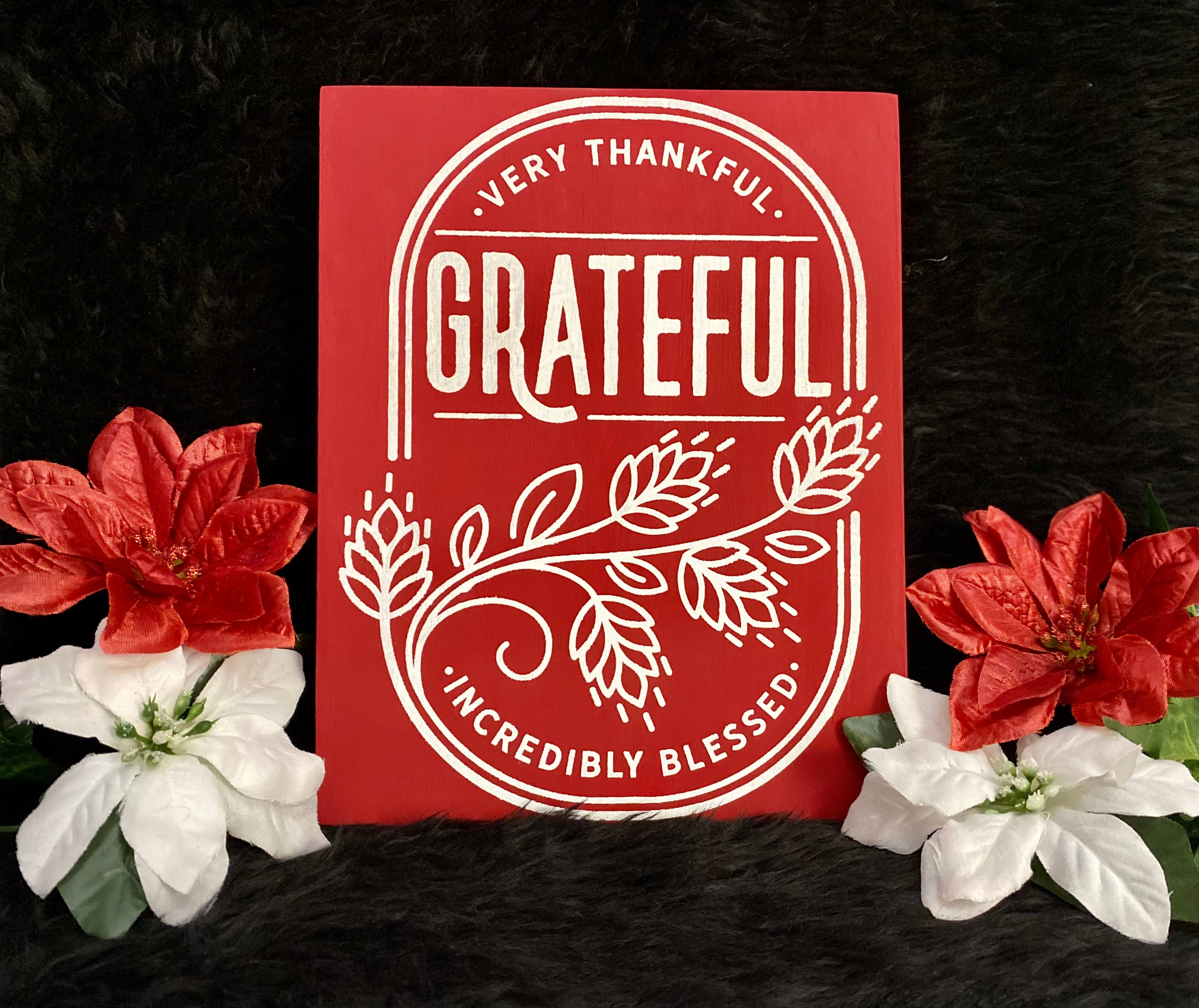 Christmas Grateful Plaque