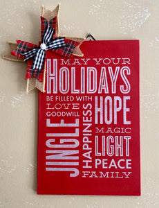 Holiday Hope Sign