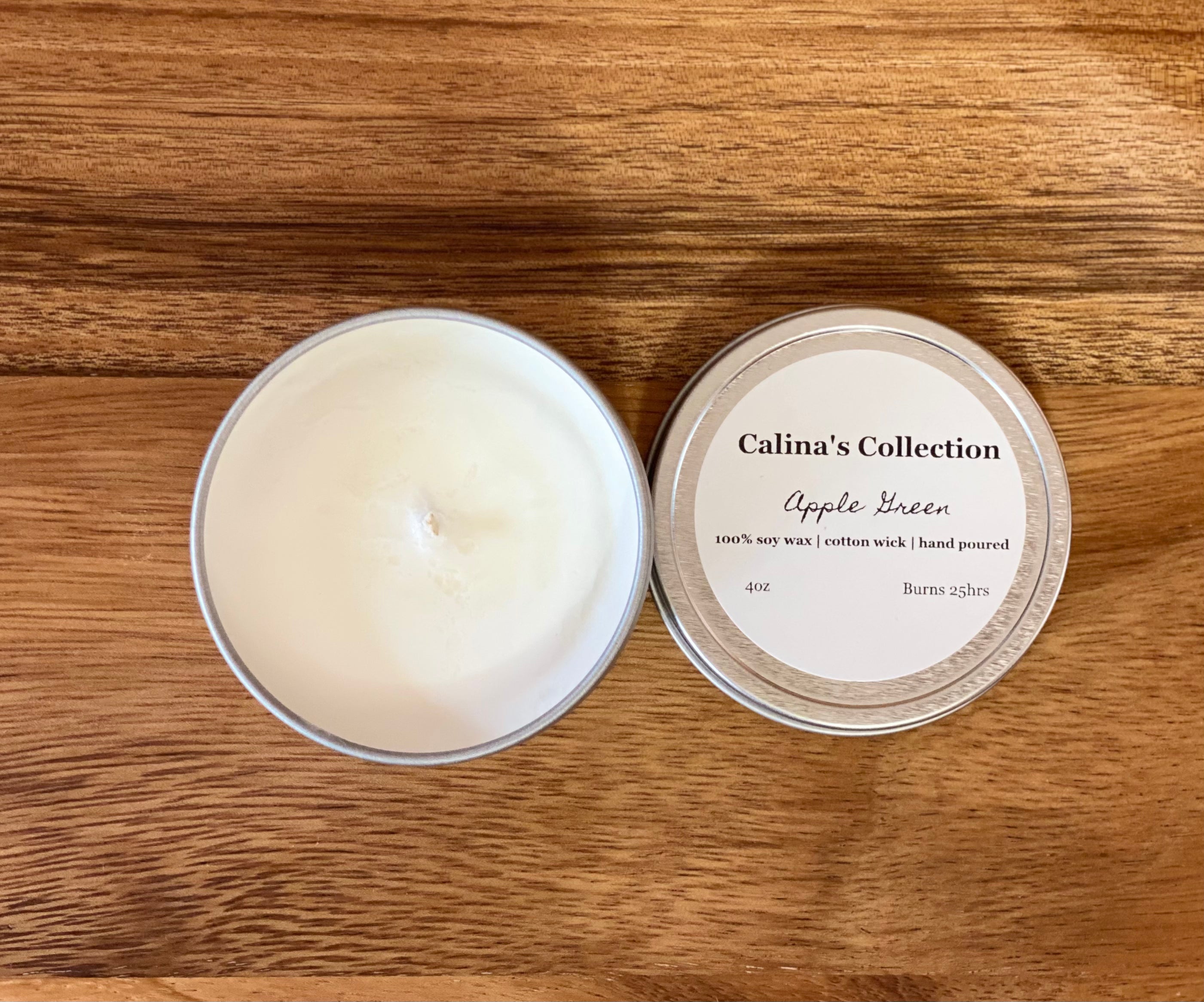 Apple Green | A Fresh & Fruity Scent |  Scented Travel Size Candle