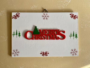Merry Christmas | Hanging Plaque