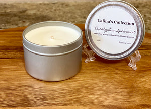 Eucalyptus Spearmint | A Soothing and Uplifting Scent | Scented Travel Size Candle