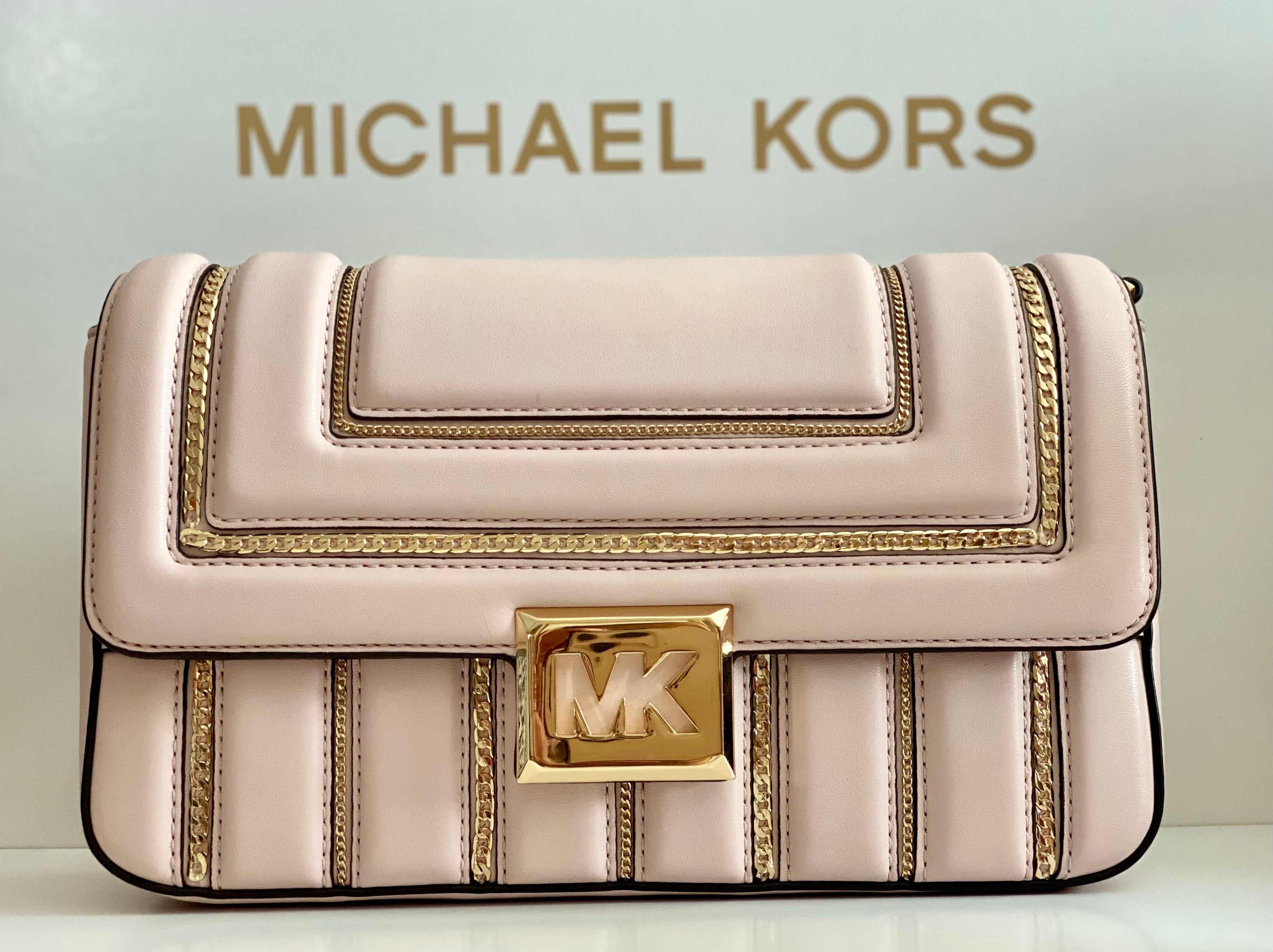Michael Kors, Bags, Michael Kors Sonia Small Shoulder Xbody Flame Color  Studded