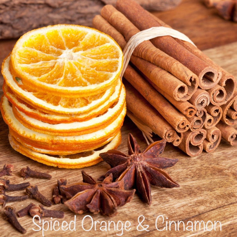 Spiced Orange & Cinnamon | Scented Tin Candles | Wooden Wick