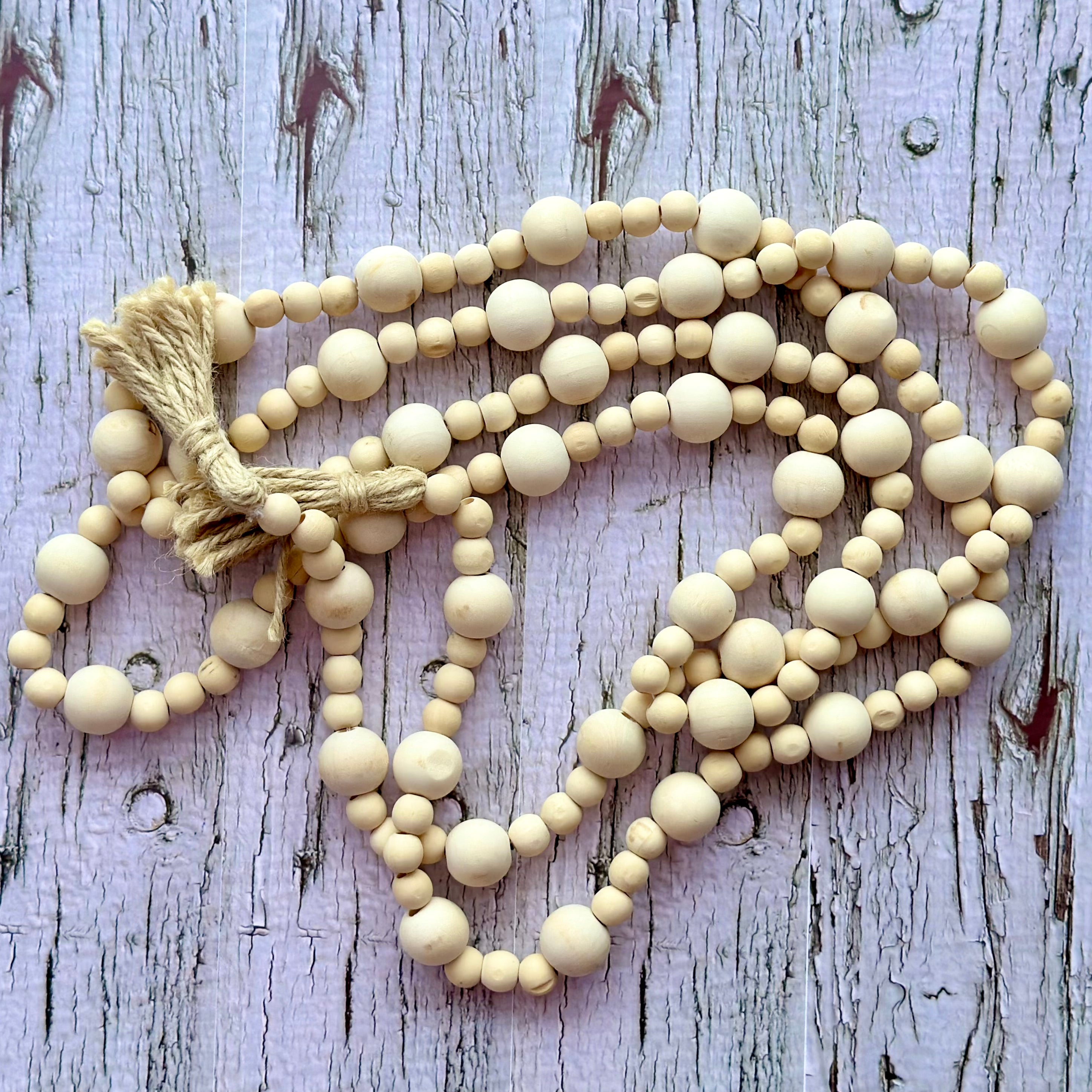 Wood Bead Garland