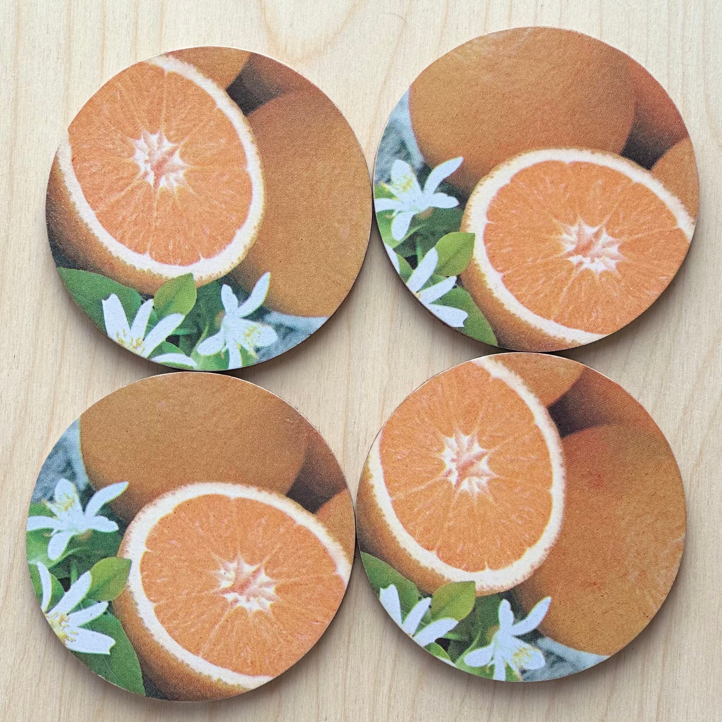 Wood Coasters | Decoupage Coasters - Set of 4