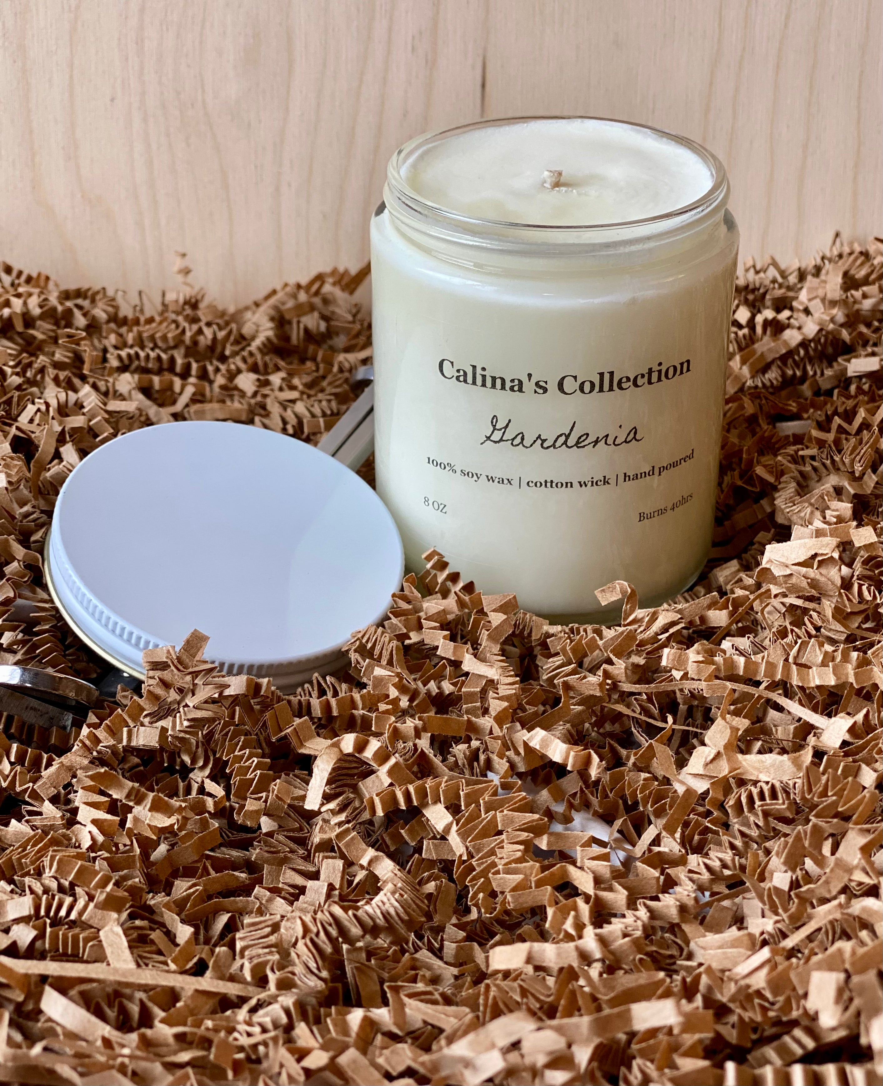 Gardenia | Scented Candle | A Rich Green Floral Scent